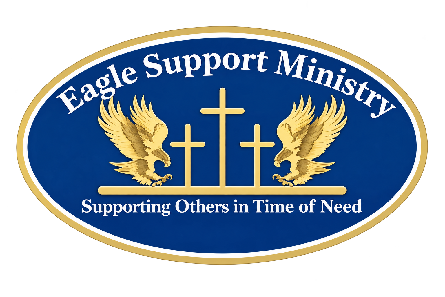 Eagle Support Ministry (ESM), three crosses, Supporting Others in Time of Need
